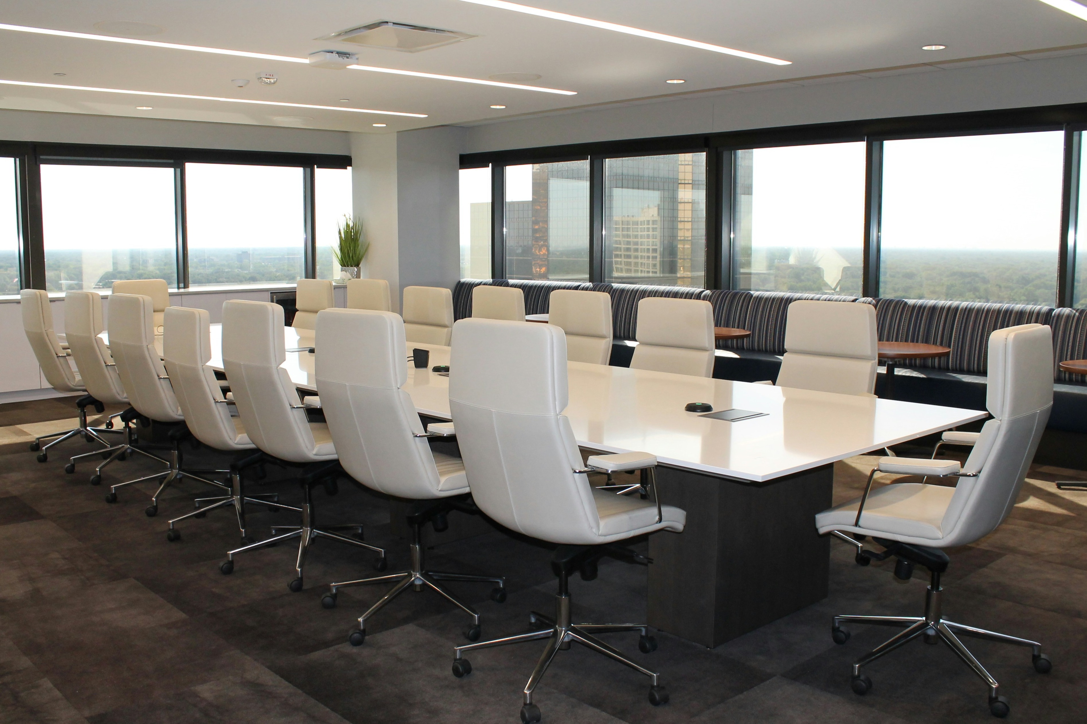 boardroom table and chairs